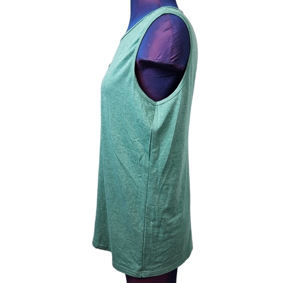 NWT Poetsky Aqua Keyhole Sleeveless Top Size Large‎ Women's - Picture 3 of 7